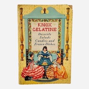 Rare Vintage Recipes Book 1933 Knox Gelatine Recipe Cook Book Booklet Cookbook